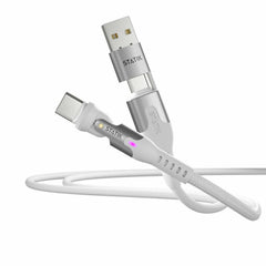 Statik PowerPivot Pro Nylon Braided Charge/Sync Cable USB-C to USB-C 10ft White