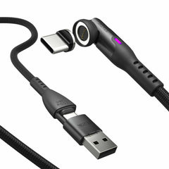 Statik 360 Pro Universal Magnetic Charge/Sync Cable 6.6 ft Black