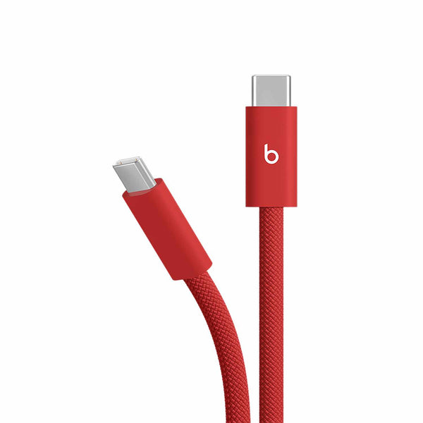 Beats by Dre USB-C to USB-C 240W Braided Cable (3m/10ft) Rapid Red