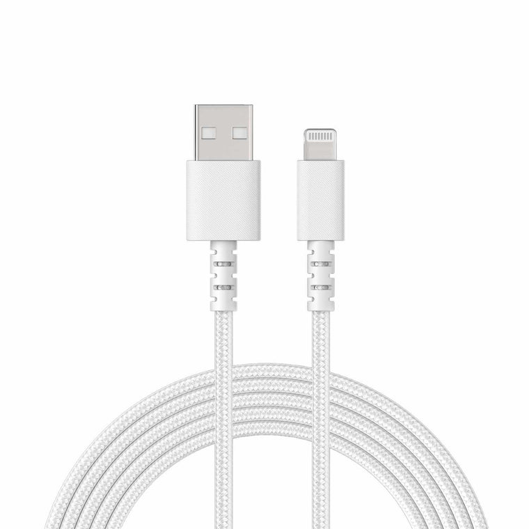 Anker Charge/Sync USB-A to Lightning Braided Cable 6ft White