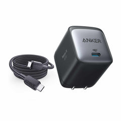 Anker Nano II 65W USB-C Fast Compact Foldable Wall Charger GaN PPS Black
