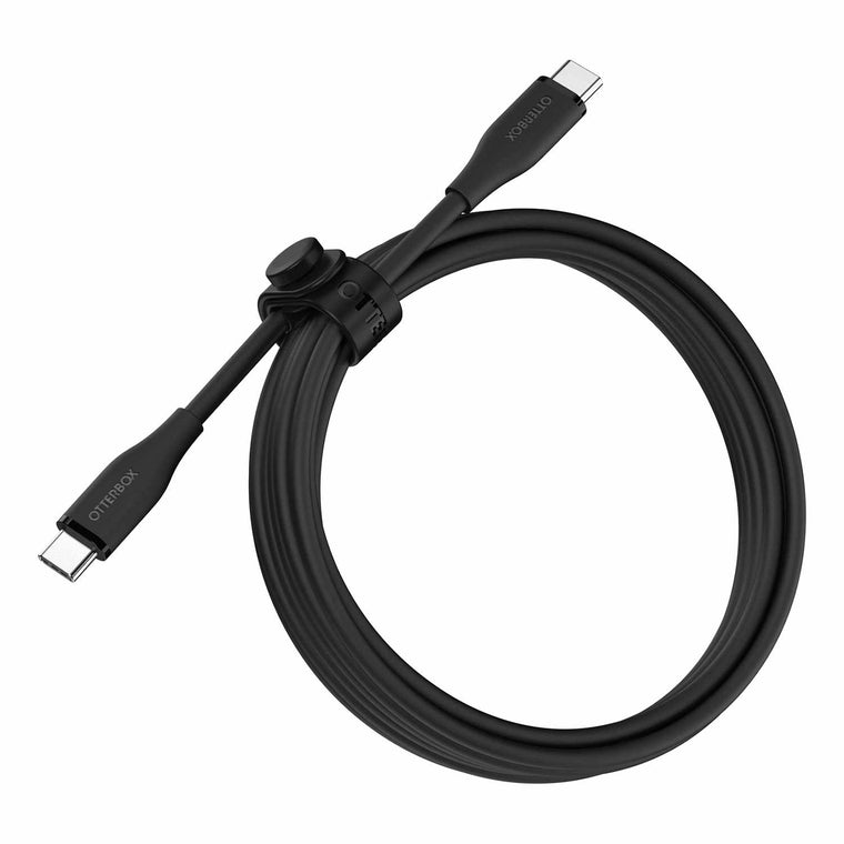 OtterBox Silicone 60W USB-C to USB-C 6ft Cable Black