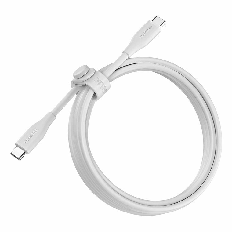 OtterBox Silicone 60W USB-C to USB-C 6ft Cable White