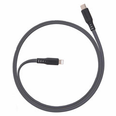 Ventev High Speed Flat Cable USB-A to Lightning (MFi certified) 3ft Grey