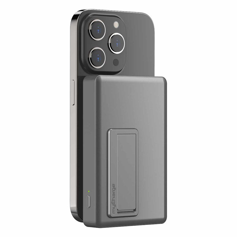 myCharge Wireless MagLock Portable Battery for MagSafe 6K mAh Graphite