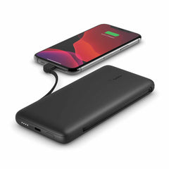 Belkin BoostCharge Plus 10K USB-C Power Bank with Lightning and USBC-C Cables Black