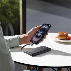 Anker 10K 22.5W Built-In USB-C Cable Zolo Power Bank Black