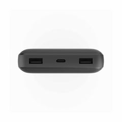 mophie Power Boost Pro Power Bank 20000mAh USB-C and dual USB-A port with C-C Cable Black
