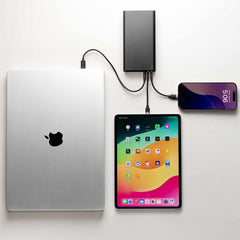 mophie Powerstation Pro XL Qi2 Power Bank 25.000 mAh 140W 3-Port USB-C Black