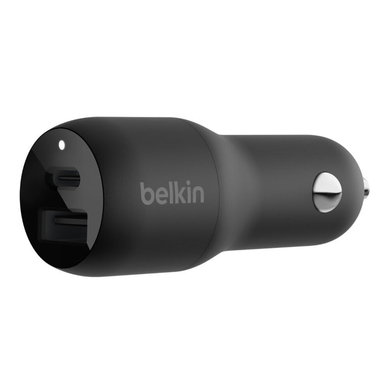 Belkin BoostCharge Car Charger 37W PD/PPS 2-Port USB-C/USB-A Black
