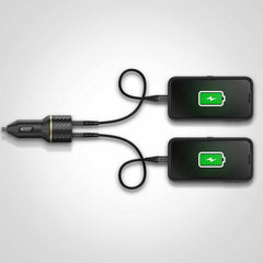 OtterBox Premium Car Charger 50W PD/PPS 2-Port USB-C White