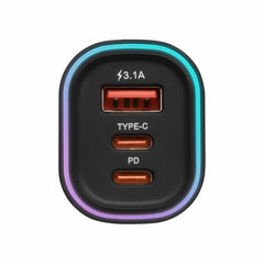 Helix/Retrak Lucid Charge LED 45W Power Delivery Car Charger Black