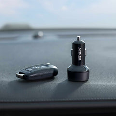 Anker Car Charger 35W 2-Port USB-A/USB-C Black with USB-C Cable