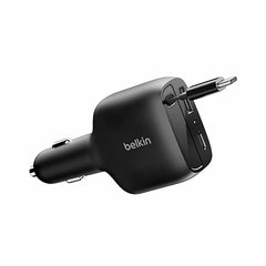 Belkin BoostCharge Retractable Car Charger 75W Black