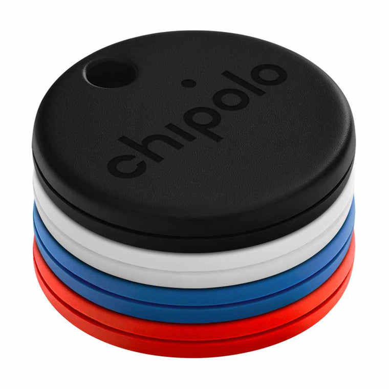 CHC19M4COLCAR ONE Bluetooth Item Finder 4 PACK White/Black/Blue/Red