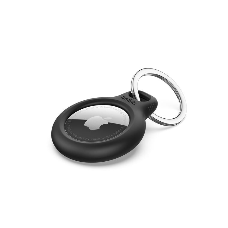 F8W973btBLK Secure Holder with Key Ring AirTag Black