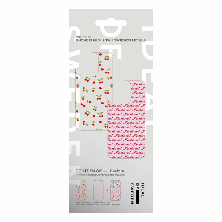Ideal of Sweden Print Pack J'adore for iPhone 16e/15/14/13/12/12 Pro