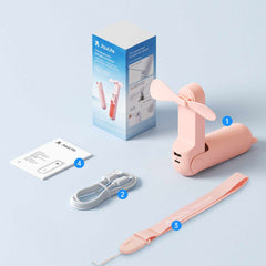 Jisulife Handheld Fan Life8 Pink