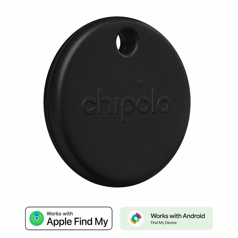 Chipolo POP Tracking Tag (Works with Google’s Find My Device or Apple Find My) Black