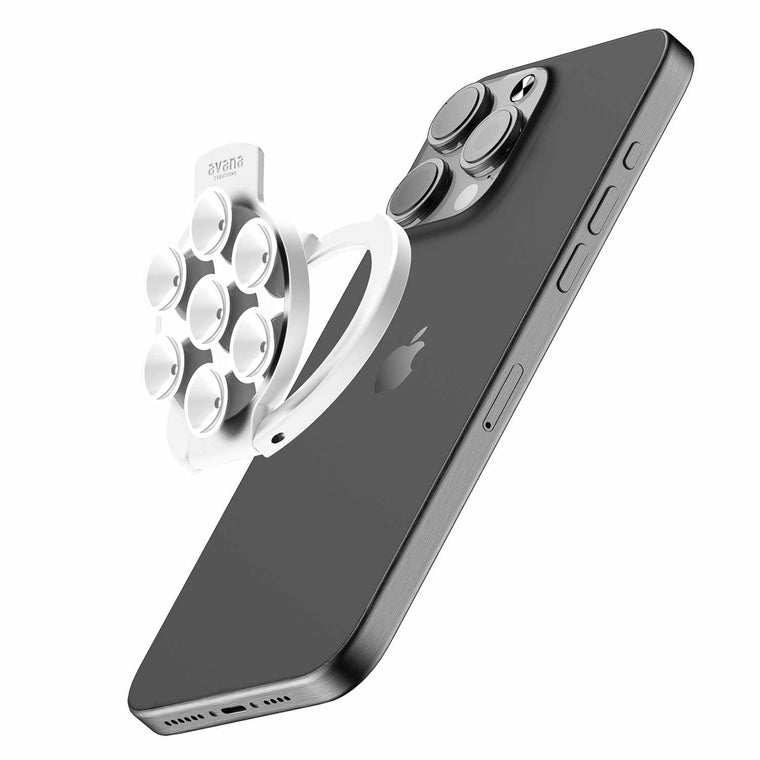 ASUNAVKSDWITE Stick-On MagSafe Stand White