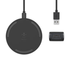 Belkin BoostCharge Wireless Charging Pad 10W with QC 3.0 Wall Charger and Cable Black