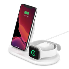 Belkin BoostCharge 3-1 Wireless Charger for iPhone + Apple Watch + AirPods 7.5W White