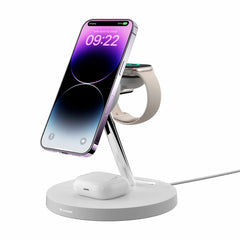 SwitchEasy MagEasy PowerStation 4-in-1 Magnetic Wireless Charging Stand White