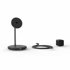 Blu Element Qi2 2-in-1 Wireless Charging Stand 15W MagSafe-Compatible Black