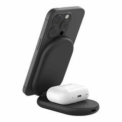 Belkin BoostCharge Qi2 2-in-1 Foldable Wireless Charger 15W Black