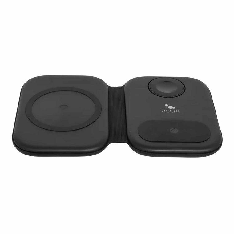 Helix/Retrak Folding 3-in-1 Wireless Charging Valet Black