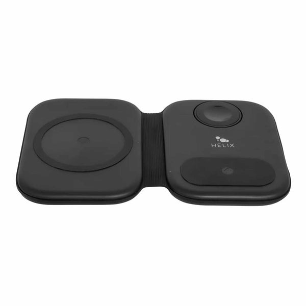 Helix/Retrak Folding 3-in-1 Wireless Charging Valet Black