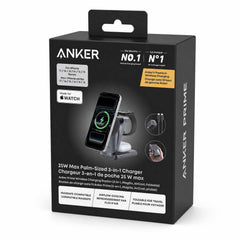 Anker 3 in 1 MacGo Wireless Foldable Charging Station (Aircool) Black