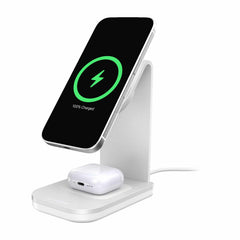 OtterBox Qi2 2-in-1 Wireless Charging Stand 25W White
