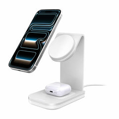OtterBox Qi2 2-in-1 Wireless Charging Stand 25W White
