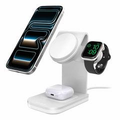 OtterBox Qi2 3-in-1 Wireless Charging Stand 25W White