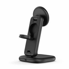 Satechi 3-in-1 Foldable Qi2 25W Wireless Charging Stand Type A/G/C Black for US/EU/UK