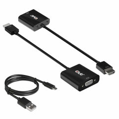 CAC1302 HDMI 1.4 TO VGA Active Adapter w/Audio M/F Black