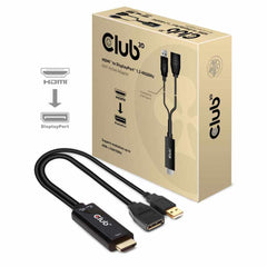 Club3D HDMI 2.0 TO DisplayPort 1.2 4K60HZ HDR Male/Female Active Adapter Black