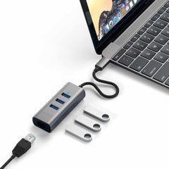 STTC2N1USB31AM USB-C 2-in-1 USB Hub with Ethernet Space Gray