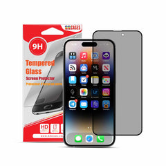 22 cases Privacy Tempered Glass Screen Protector for iPhone 15 Pro Max