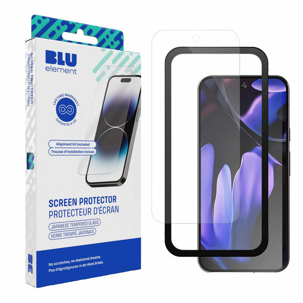 Blu Element Tempered Glass Screen Protector with Installation Kit Made for Google for Google Pixel 11/11 Pro/10/10 Pro/9/9 Pro