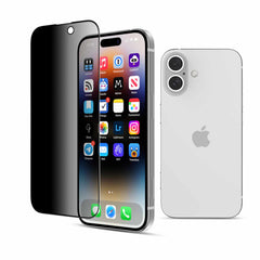 22 Cases Privacy Tempered Glass for iPhone 16/15