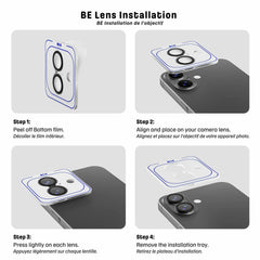 Blu Element Aluminum 1 by 1 Lens Protector Black for Samsung Galaxy S25