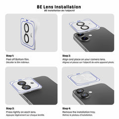Blu Element Aluminum 1 by 1 Lens Protector Black for Samsung Galaxy S25