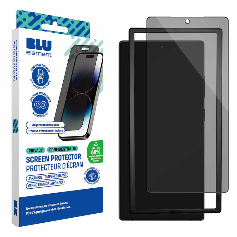 Blu Element GreenGlass Privacy Screen Protector with Installation Kit for Samsung Galaxy S25 Ultra