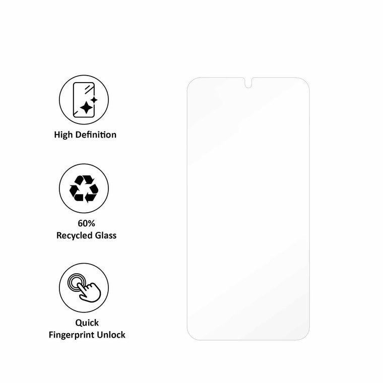 Blu Element Tempered Glass Screen Protector with Installation Kit from Recycled Materials for Samsung Galaxy S25 FE