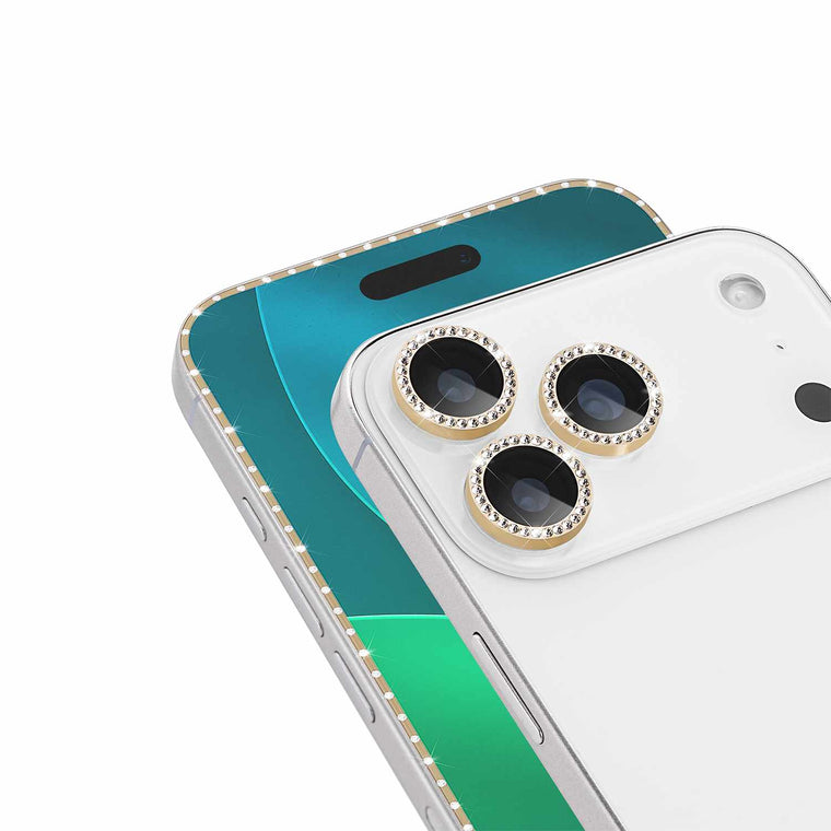 Kate Spade Screen/Lens Protector Style Kit Set in Stone Gold for iPhone 17 Pro Max