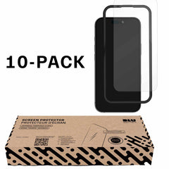 Blu Element Tempered Glass Screen Protector 10-Pack for iPhone 17 Pro Max in Bulk Packaging