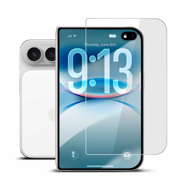 22 Cases Tempered Glass Screen Protector (Outside Screen) for iPhone Duo