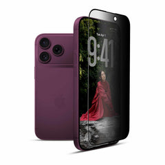 22 Cases Privacy Glass Screen Protector with 2.5D Curved Edge for iPhone 18 Pro